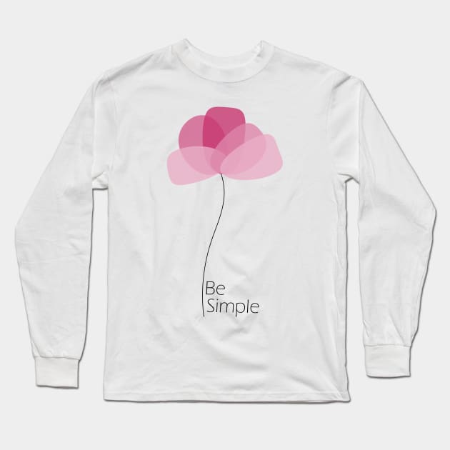 Be simple Long Sleeve T-Shirt by Warp9